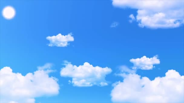Animační Video Mezinárodním Dni Čistého Vzduchu Pro Modré Nebe Oblohou — Stock video
