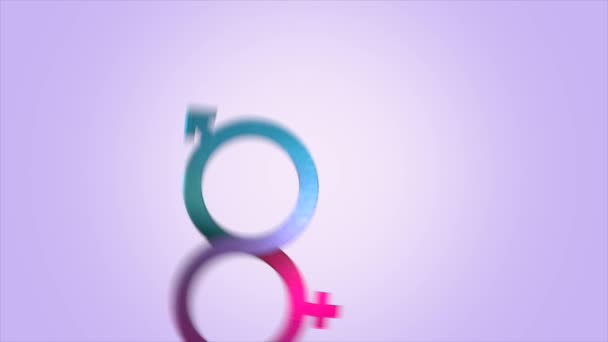 Animation Video World Sexual Health Day Sign Motion Blur Effect — Stock Video