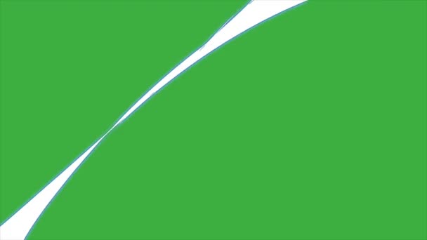 Animatie Lus Elektrisch Element Cartoon Effect Groene Scherm Achtergrond — Stockvideo