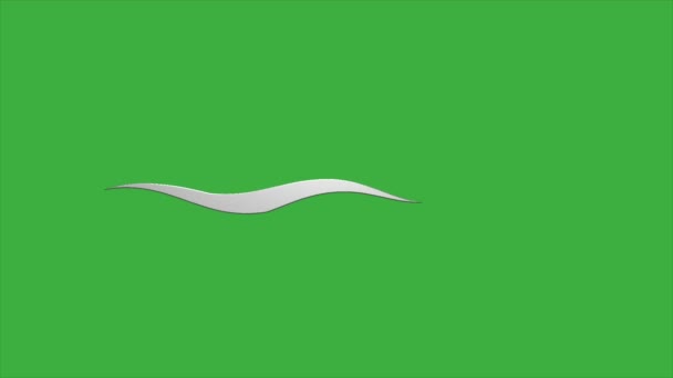 Animace Smyčka Line Element Kreslený Efekt Zeleném Pozadí Obrazovky — Stock video