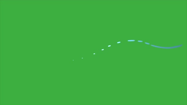 Pętla Animacji Efekt Kreskówki Element Cieczy Zielonym Tle Ekranu — Wideo stockowe