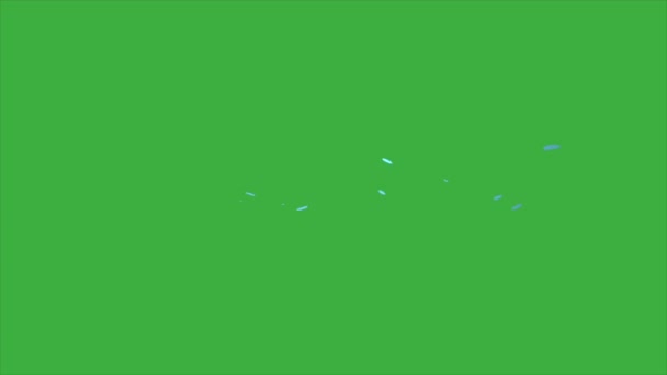 Yeşil Ekran Arka Planında Canlandırma Döngüsü Sıvı Element Çizgi Film — Stok video