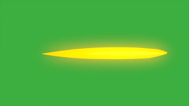 Animace Smyčka Ústí Flash Element Kreslený Efekt Zeleném Pozadí Obrazovky — Stock video