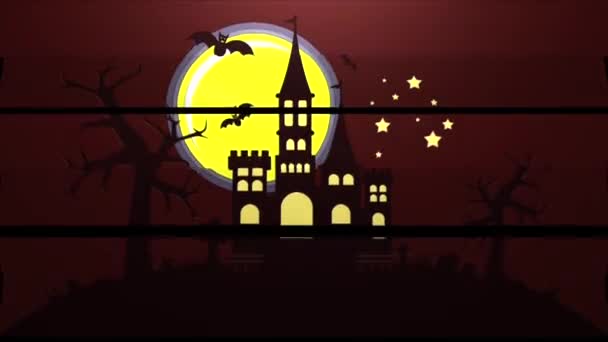 Анімаційне Відео Концепції Хеллоуїна Дуже Приємно Використовувати — стокове відео