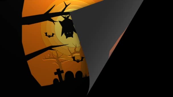 Animated Video Halloween Concept Very Nice Use — Stock Video