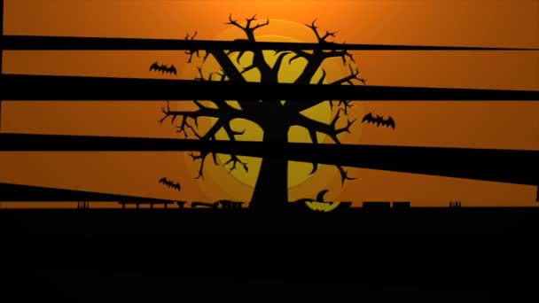 Vidéo Animation Pour Concept Halloween Très Agréable Utiliser — Video