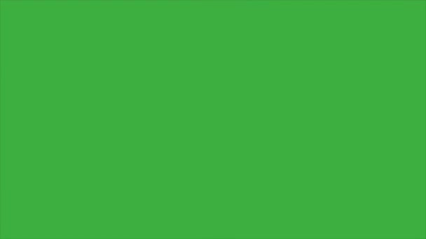 緑色のスクリーンの背景に対するアニメーションプラズマエレメント効果 — ストック動画