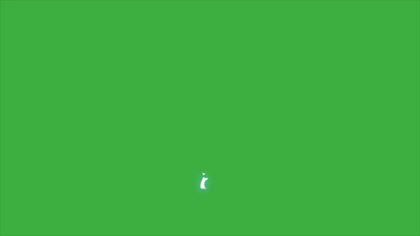 Animatie Plasma Element Effect Groen Scherm Achtergrond — Stockvideo