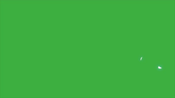 緑色のスクリーンの背景に対するアニメーションプラズマエレメント効果 — ストック動画