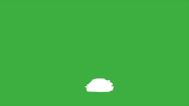 Animação Scribble Elemento Efeito Cartoon Fundo Tela Verde — Vídeo de Stock