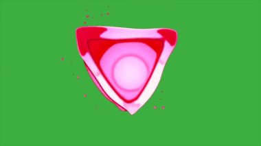 Yeşil ekran arkaplanındaki soyut canlandırılmış video döngüsü, kullandığınız video düzenleme yazılımını kullanarak yeşil ekran arkaplanını kaldırın