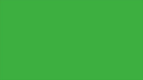 Абстрактний Анімований Відеоцикл Фоні Зеленого Екрану Вилучити Фон Зеленого Екрану — стокове відео