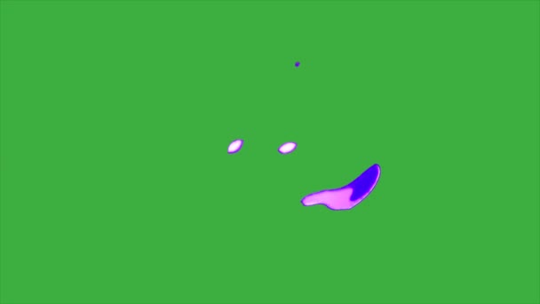 Boucle Vidéo Animée Abstraite Sur Fond Écran Vert Supprimez Fond — Video