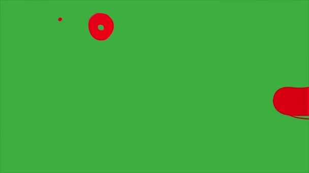 Abstrakte Animierte Videoschleife Auf Grünem Bildschirmhintergrund Entfernen Sie Den Grünen — Stockvideo