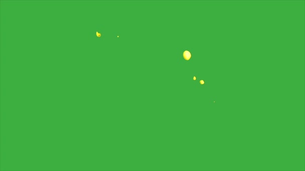 Yeşil Ekran Arkaplanındaki Soyut Canlandırılmış Video Döngüsü Kullandığınız Video Düzenleme — Stok video