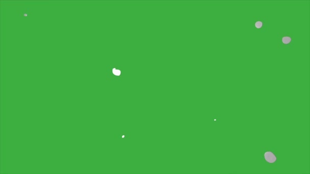 Boucle Vidéo Animée Abstraite Sur Fond Écran Vert Supprimez Fond — Video