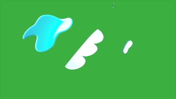 Abstract Geanimeerde Video Lus Groen Scherm Achtergrond Verwijder Het Groene — Stockvideo