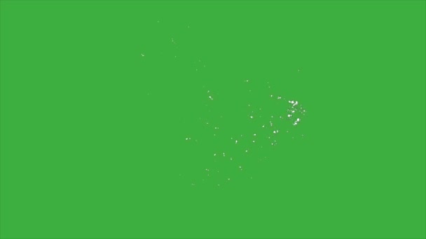Efecto Elemento Chispa Bucle Vídeo Animación Fondo Pantalla Verde — Vídeos de Stock