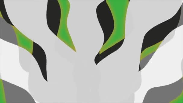 Animacja Pętla Element Wideo Efekt Kreskówki Energia Zielonym Tle Ekranu — Wideo stockowe
