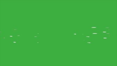 Yeşil ekran arkaplanında hareket eden canlandırma döngüsü video hattı 