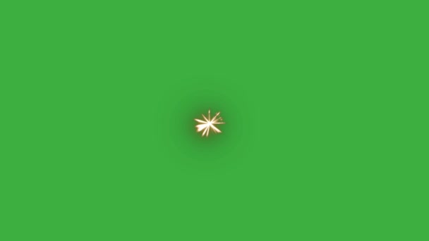 Анімація Ефект Дулового Елемента Відеоциклу Фоні Зеленого Екрану — стокове відео
