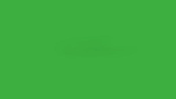 Анімація Ефект Дулового Елемента Відеоциклу Фоні Зеленого Екрану — стокове відео