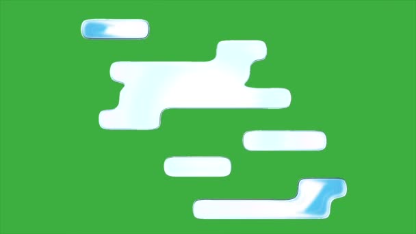 アニメーションループビデオ抽象グリーンスクリーン背景 — ストック動画