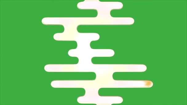 Animation Loop Video Abstract Green Screen Background — Stock Video