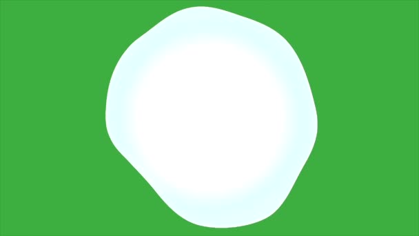 Animazione Loop Video Bolla Sullo Sfondo Dello Schermo Verde — Video Stock