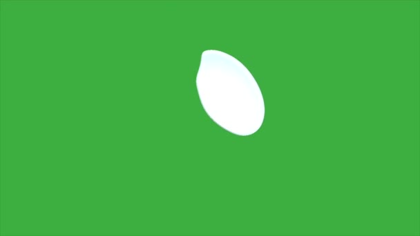 Animatie Lus Video Zeepbel Groen Scherm Achtergrond — Stockvideo