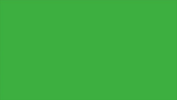 Animazione Loop Video Bolla Sullo Sfondo Dello Schermo Verde — Video Stock