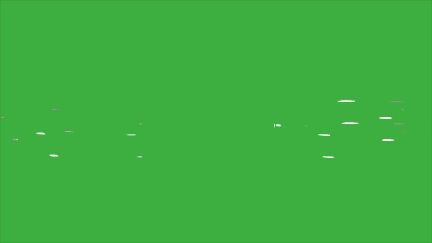 Videolinie Der Animationsschleife Bewegt Sich Auf Grünem Hintergrund — Stockvideo