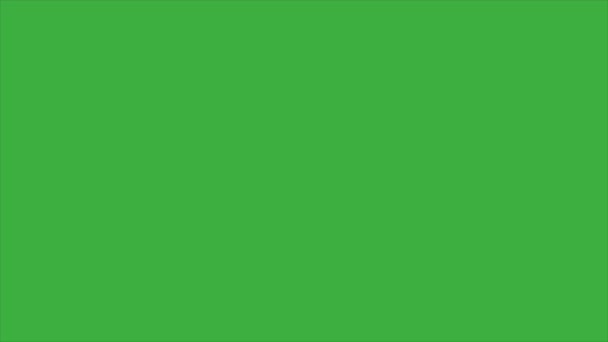 Línea Vídeo Bucle Animación Moviéndose Sobre Fondo Pantalla Verde — Vídeos de Stock