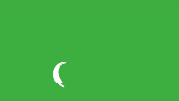 Linia Wideo Pętli Animacji Poruszająca Się Zielonym Tle Ekranu — Wideo stockowe