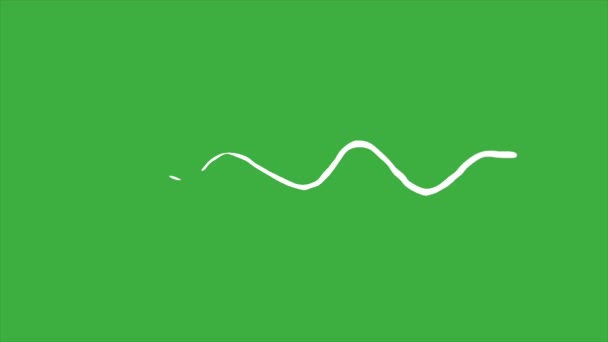 Animation Loop Video Element Cartoon Effect Liquid Green Screen Background — Stock Video