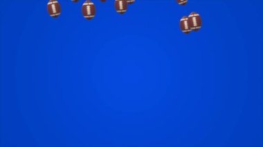 Amerikan futbolu konsepti konulu animasyon videosu