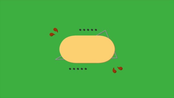 Animation Video Abstrakt Grön Skärm Bakgrund — Stockvideo