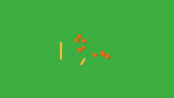 Animationsvideo Abstrakt Auf Grünem Hintergrund — Stockvideo