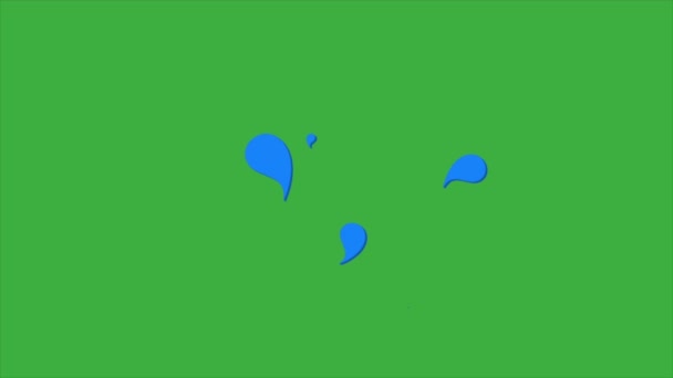 Анімаційне Відео Абстрактне Фоні Зеленого Екрану — стокове відео