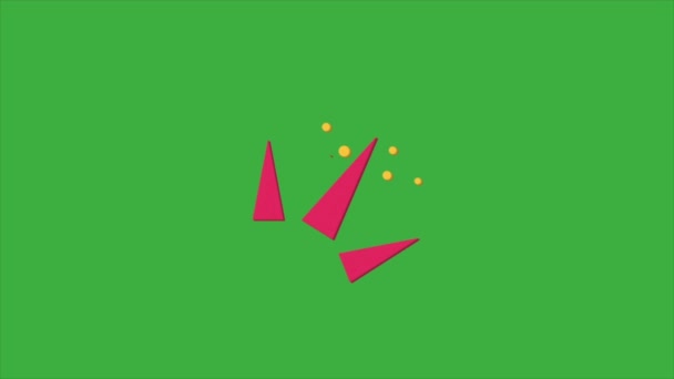 Animacja Video Abstrakt Zielonym Tle Ekranu — Wideo stockowe