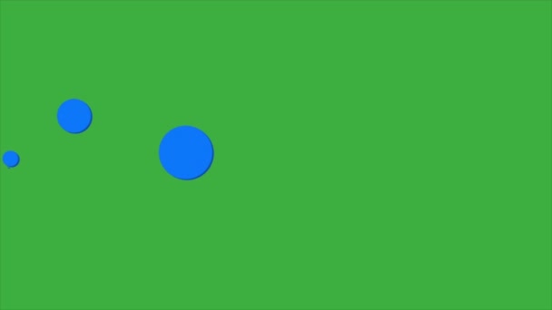 Cerchio Video Animazione Sullo Sfondo Dello Schermo Verde — Video Stock