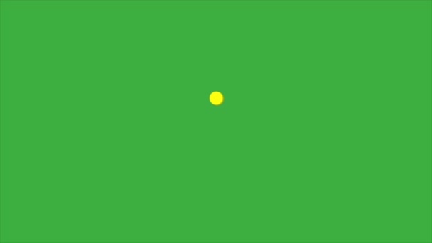 Animation Video Kreis Auf Grünem Hintergrund — Stockvideo