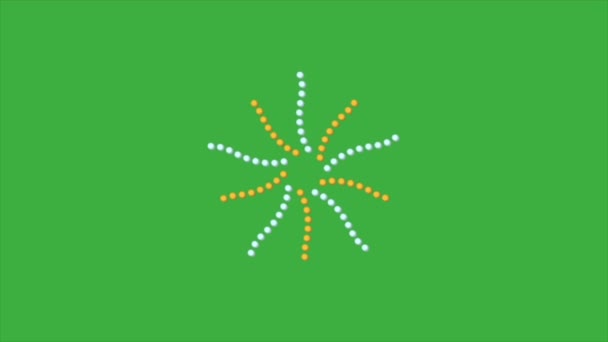 Animación Círculo Vídeo Sobre Fondo Pantalla Verde — Vídeo de stock
