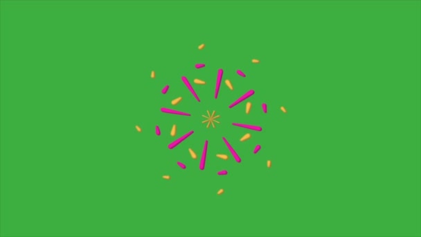 Cercle Vidéo Animation Sur Fond Vert — Video