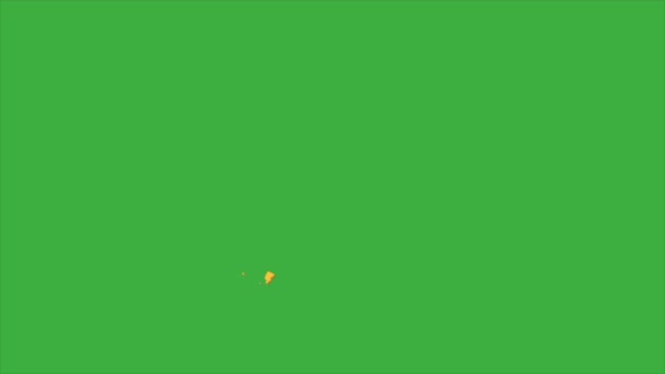 Animation Video Elektrisk Skylt Grön Skärm Bakgrund — Stockvideo