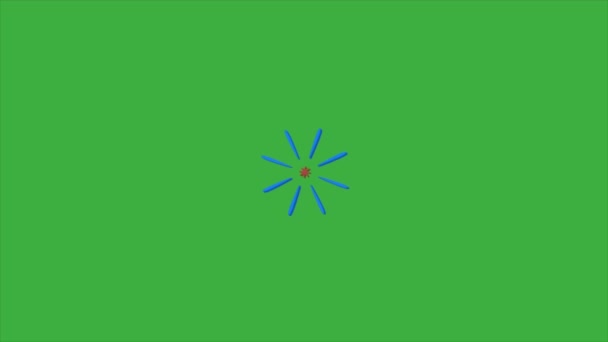 Γραμμή Βίντεο Κινουμένων Σχεδίων Φόντο Πράσινης Οθόνης — Αρχείο Βίντεο