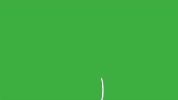Yeşil Ekran Arkaplanındaki Canlandırma Video Satırı — Stok video