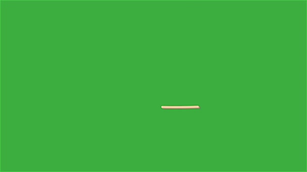 Línea Vídeo Animación Sobre Fondo Pantalla Verde — Vídeo de stock
