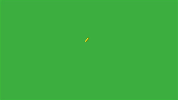 Linia Wideo Animacji Zielonym Tle Ekranu — Wideo stockowe