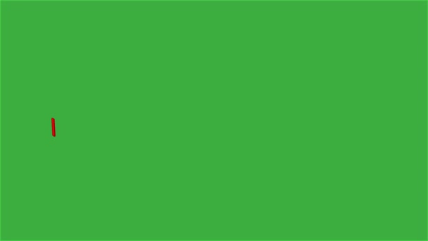 Animation Video Line Green Screen Background — Stock Video
